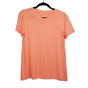 Gap Womens Short Sleeve Neon Orange T-Shirt Size XS NWT